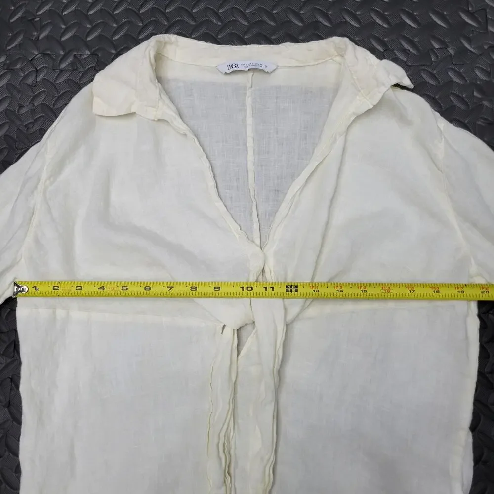 Zara Linen Romper Butter Yellow Old Money Capsule Wardrobe Summer Vacation